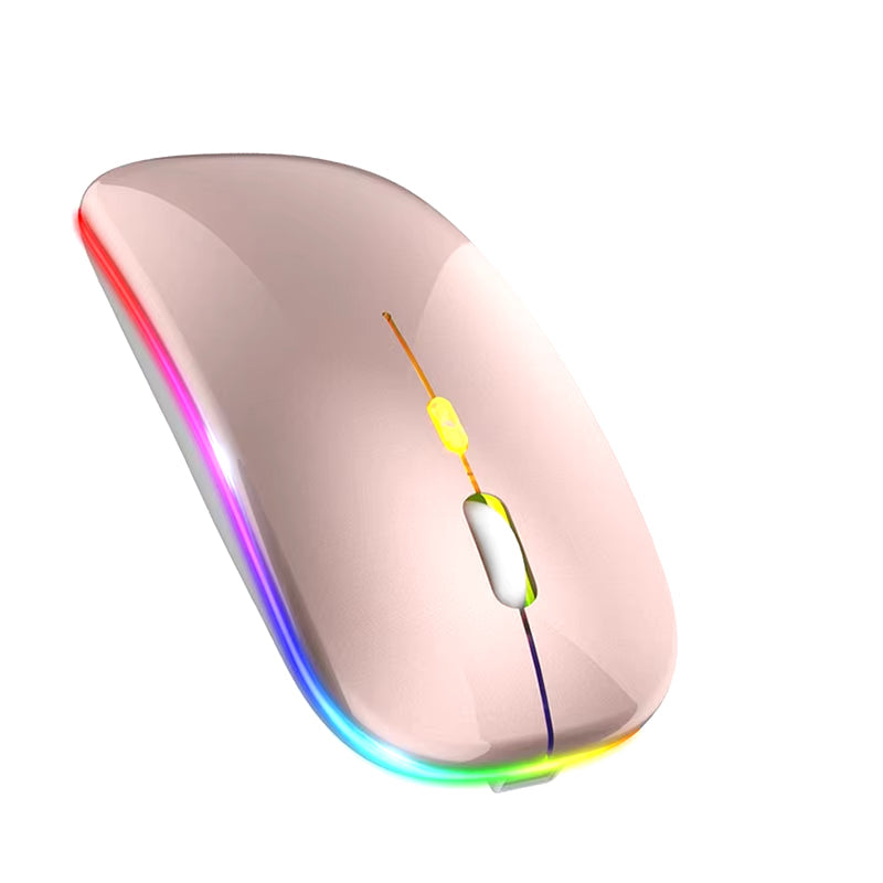 Bluetooth Mouse 2.4Ghz Wireless Mouse Mice Rechargeable Mouse Silent Mouse LED Backlit USB Gaming Mouse 1600DPI for PC Laptop