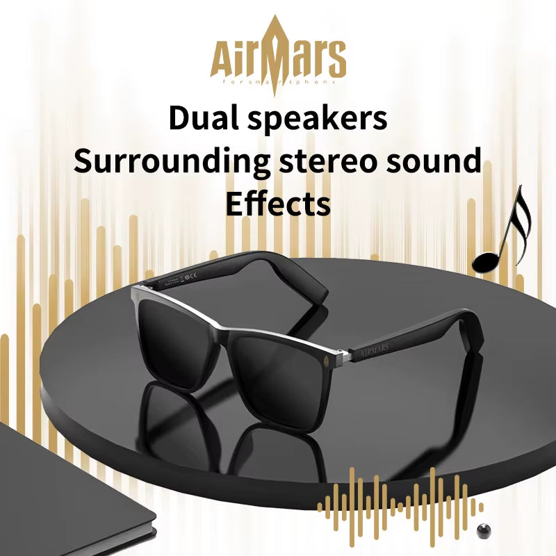 Smart Glasses Wireless Bluetooth Earphones Sunglasses Outdoor Sports Earphones Hands-Free Call Music Glasses