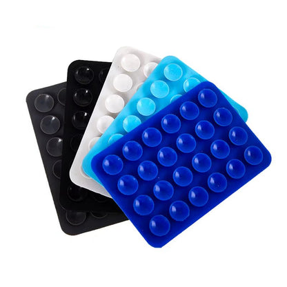 Double Side Silicone Suction Pad for Mobile Phone Fixture Suction Cup Backed Adhesive Silicone Rubber Sucker Pad for Fixed Pad