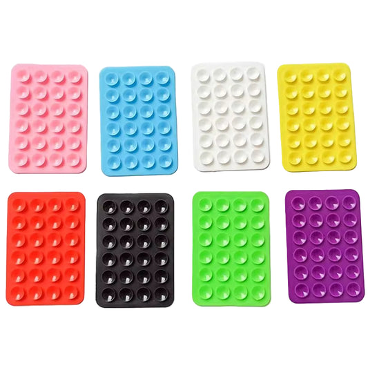 Double Side Silicone Suction Pad for Mobile Phone Fixture Suction Cup Backed Adhesive Silicone Rubber Sucker Pad for Fixed Pad