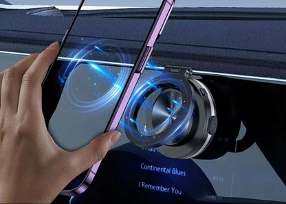 For Magsafe Magnetic Vacuum Car Phone Holder Suction Cup Folding Universal Navigation Stand Bracket for Iphone/Samsung/Xiaomi