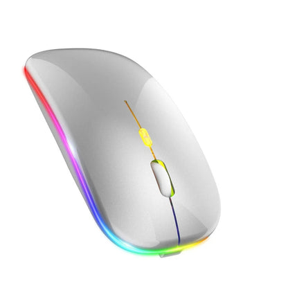 Bluetooth Mouse 2.4Ghz Wireless Mouse Mice Rechargeable Mouse Silent Mouse LED Backlit USB Gaming Mouse 1600DPI for PC Laptop
