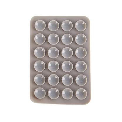 Double Side Silicone Suction Pad for Mobile Phone Fixture Suction Cup Backed Adhesive Silicone Rubber Sucker Pad for Fixed Pad