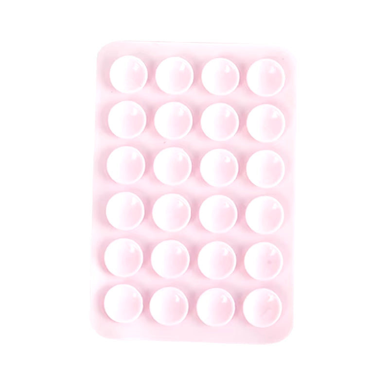 Double Side Silicone Suction Pad for Mobile Phone Fixture Suction Cup Backed Adhesive Silicone Rubber Sucker Pad for Fixed Pad