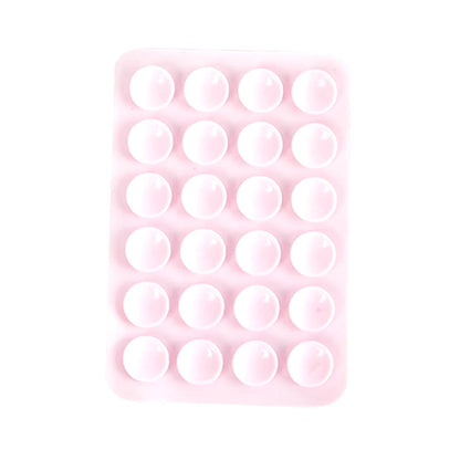 Double Side Silicone Suction Pad for Mobile Phone Fixture Suction Cup Backed Adhesive Silicone Rubber Sucker Pad for Fixed Pad