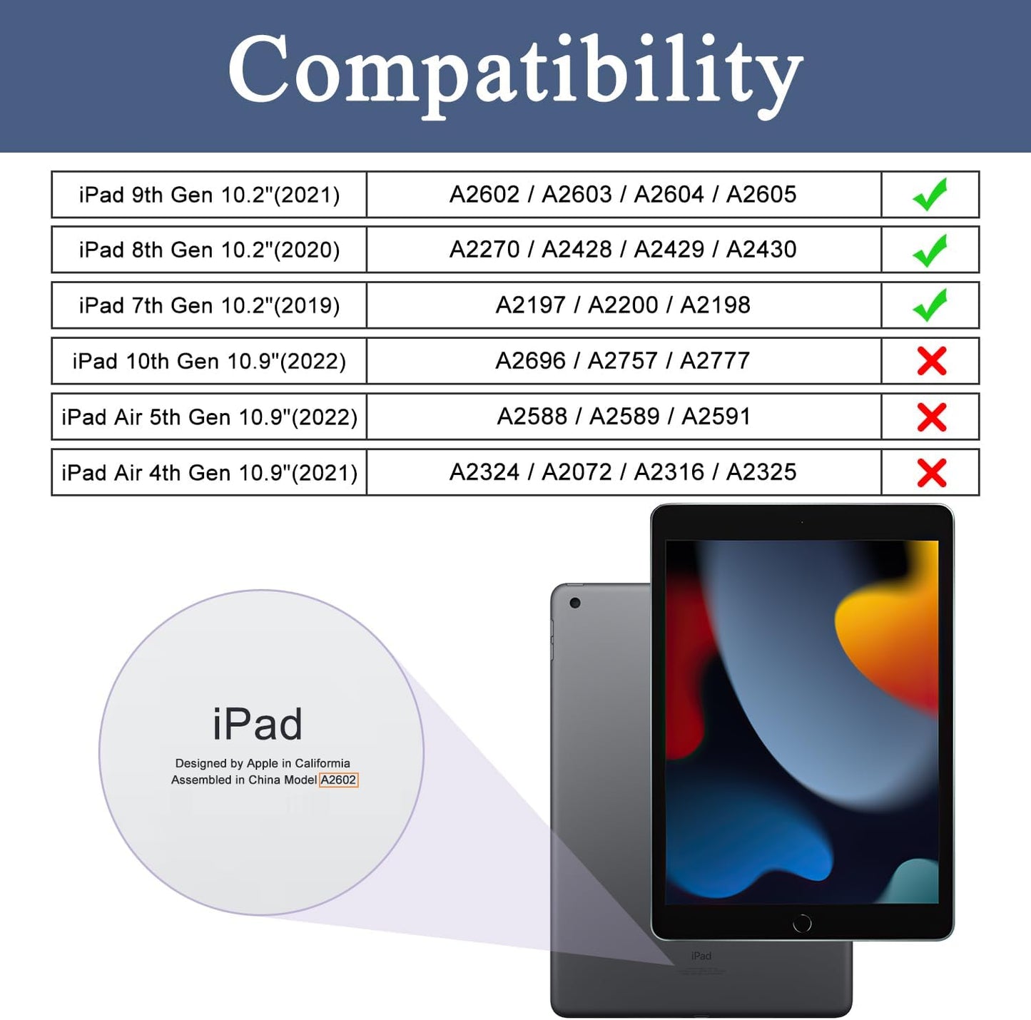 Case for Ipad 9Th Generation 2021/8Th Gen 2020/7Th Gen 2019 with Pencil Holder - Premium Shockproof Case with Soft TPU Back Cover & Auto Sleep/Wake for Ipad 10.2 Inch, Book Black