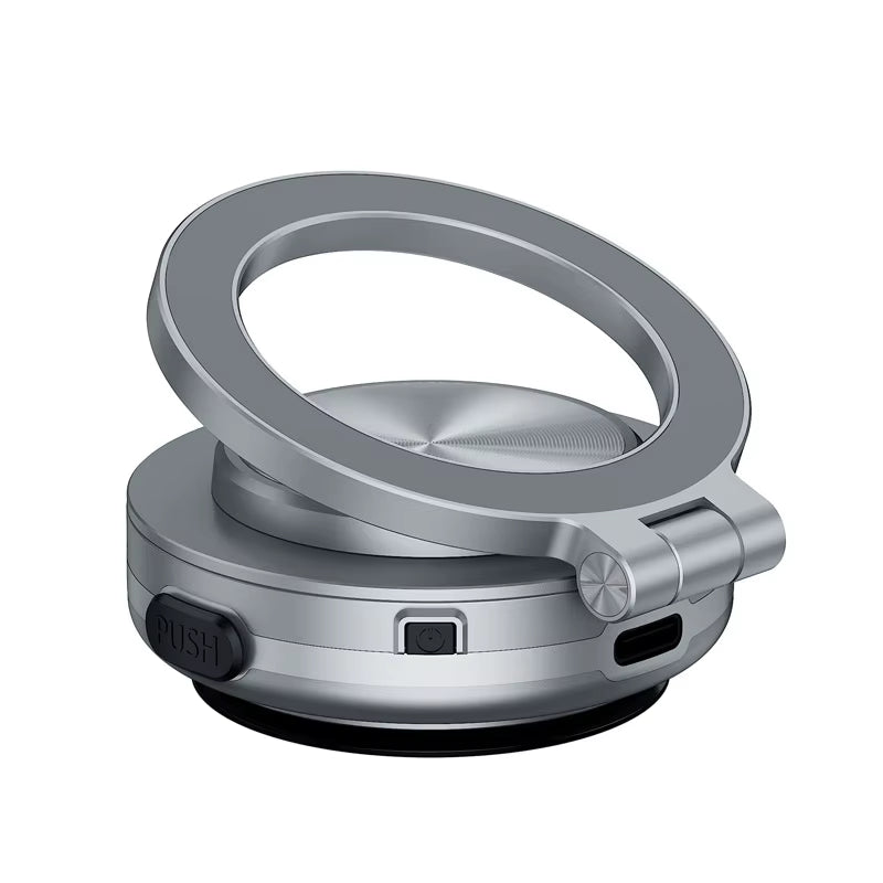 For Magsafe Magnetic Vacuum Car Phone Holder Suction Cup Folding Universal Navigation Stand Bracket for Iphone/Samsung/Xiaomi