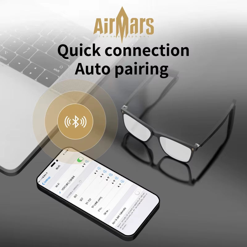 Smart Glasses Wireless Bluetooth Earphones Sunglasses Outdoor Sports Earphones Hands-Free Call Music Glasses