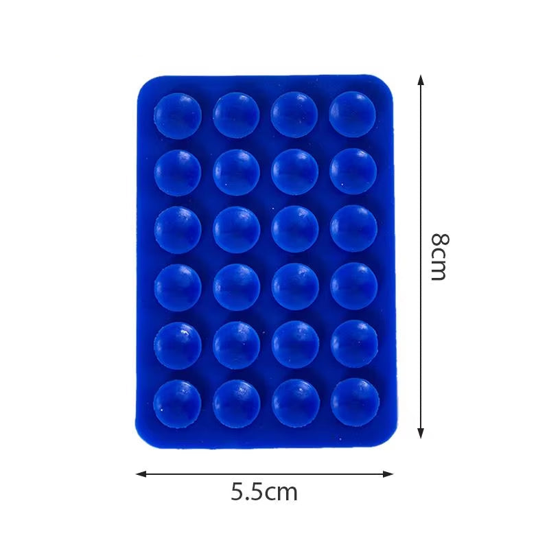 Double Side Silicone Suction Pad for Mobile Phone Fixture Suction Cup Backed Adhesive Silicone Rubber Sucker Pad for Fixed Pad