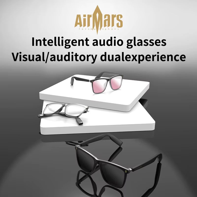 Smart Glasses Wireless Bluetooth Earphones Sunglasses Outdoor Sports Earphones Hands-Free Call Music Glasses